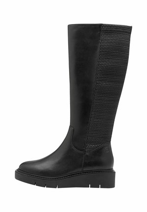 Laarzen met sleehak - black nappa