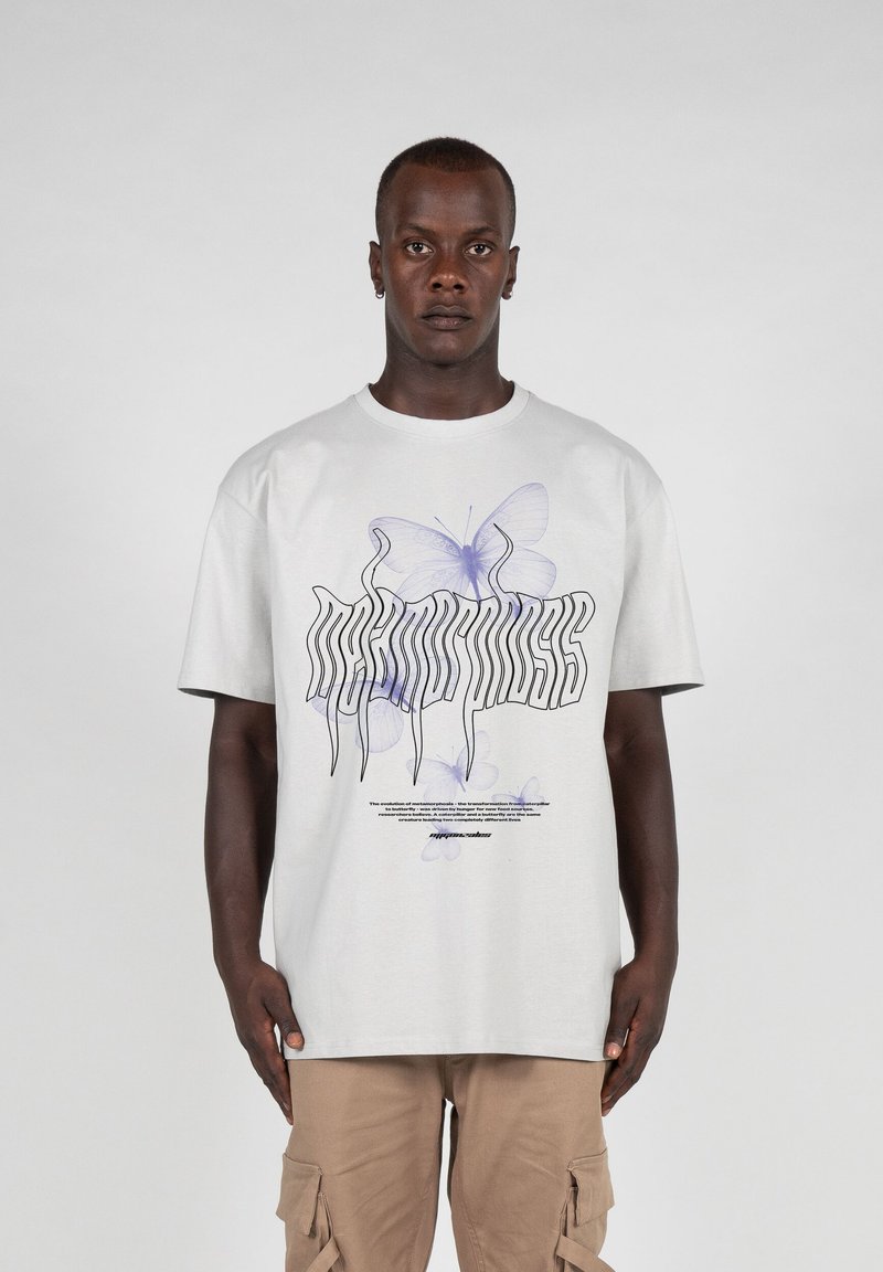 MJ Gonzales METAMORPHOSE HEAVY OVERSIZED - T-shirts print - lightasphalt