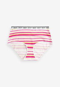 Next MONO PRINT RICH LOGO KNICKERS FOUR PACK - Tange - pink stripe lime green