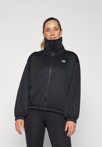 New Balance PERFORMANCE FULL ZIP - Majica s kapuljačom i patentnim zatvaračem - black