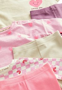 Next 6 PIECE SET STANDARD - Leggings - Hosen - tan brown hot pink