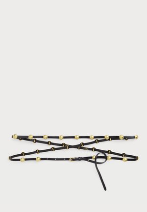 Polo Ralph Lauren LEATHER SKINNY BELT - Klassiske belter - black