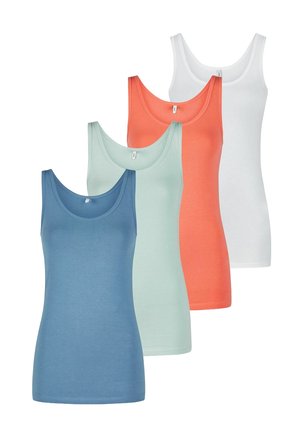 LIVE LUV 4 PACK - Top - pack 3 white dubarry hedge green coronet blue