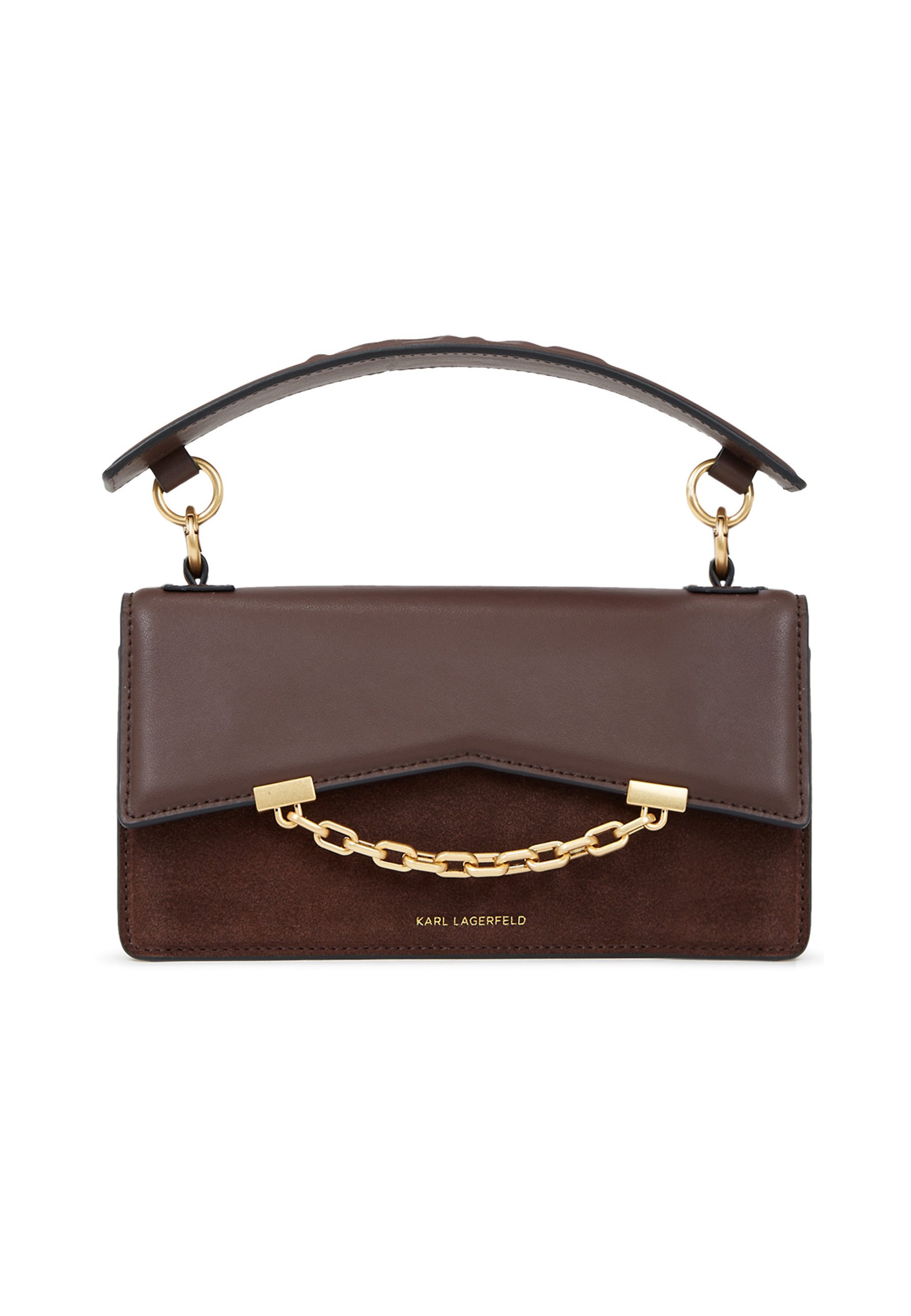 KARL LAGERFELD K/SEVEN GRAINY SUEDE - Cross body bag - dark