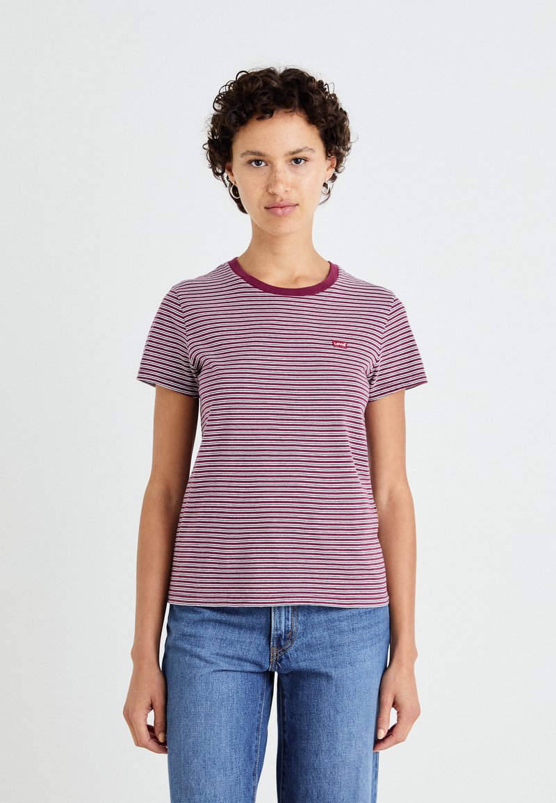 Levi's® THE PERFECT TEE - Lihtne T-särk - collegiate burgundy