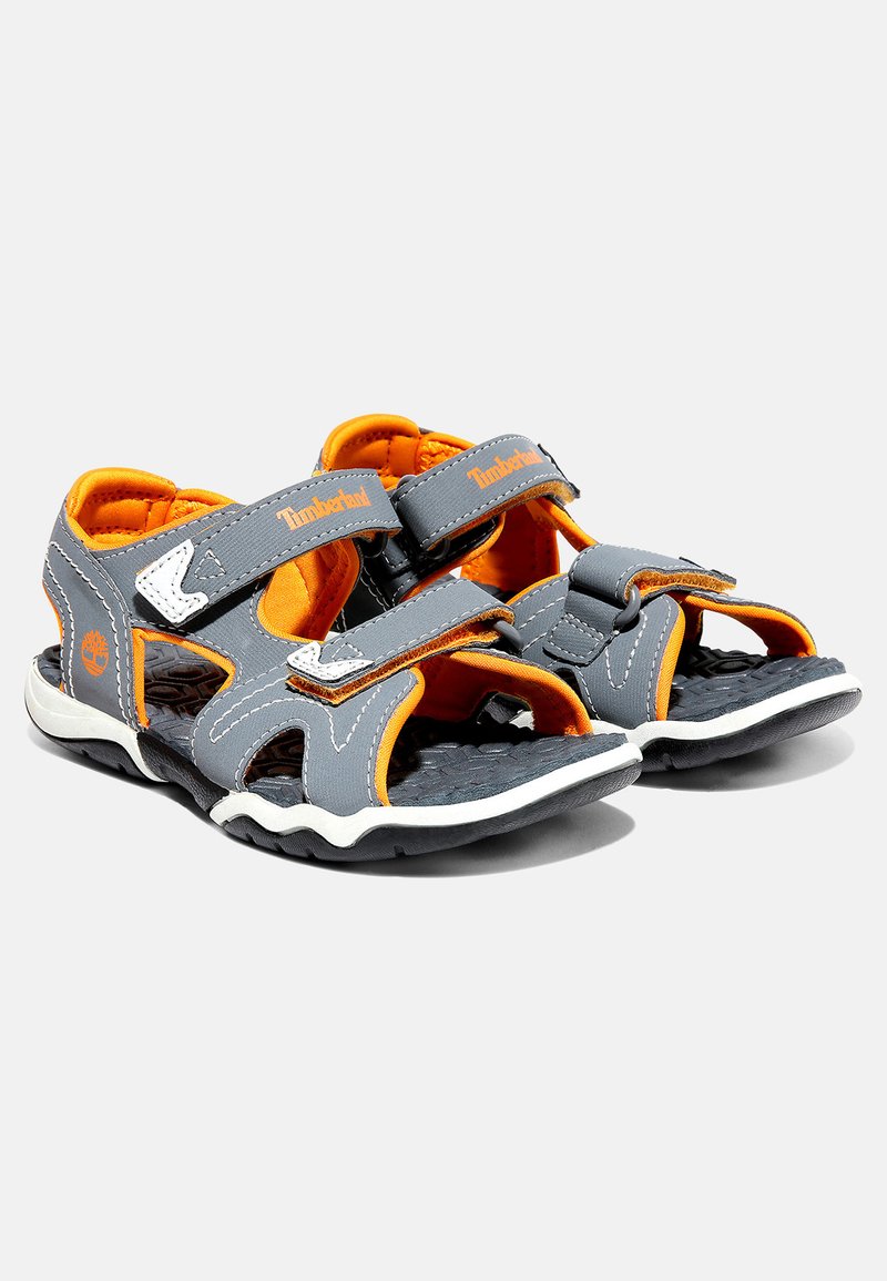 Timberland Kids Beige and Black Sandals with Orange Accents Timberland ADVENTURE SEEKER 2 STRAP UNISEX - Walking sandals  main image 4