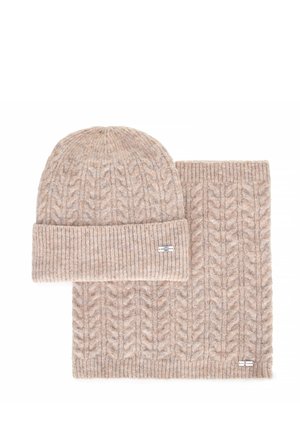 SET - Čepice - beige