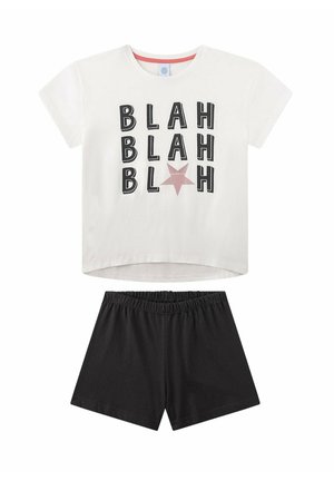 Pyjama set - schwarz beige