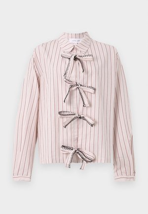 Sister Jane, HENRIK STRIPE BOW SHIRT UNISEX - Gombos blúz - pink