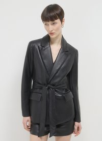Calliope Veste en similicuir - ultrablack