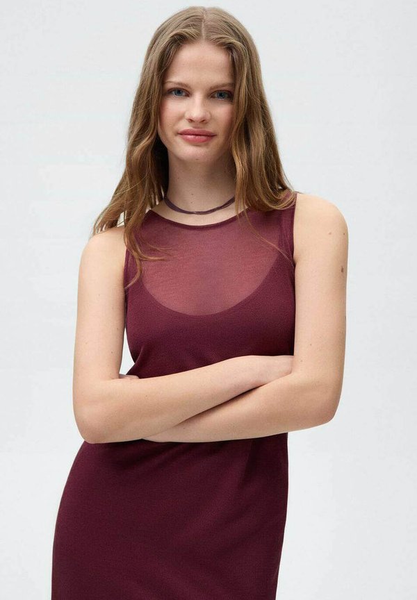 Jumper dress - maroon3