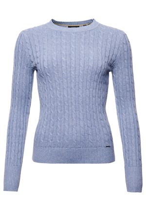 Pullover - mottled blue