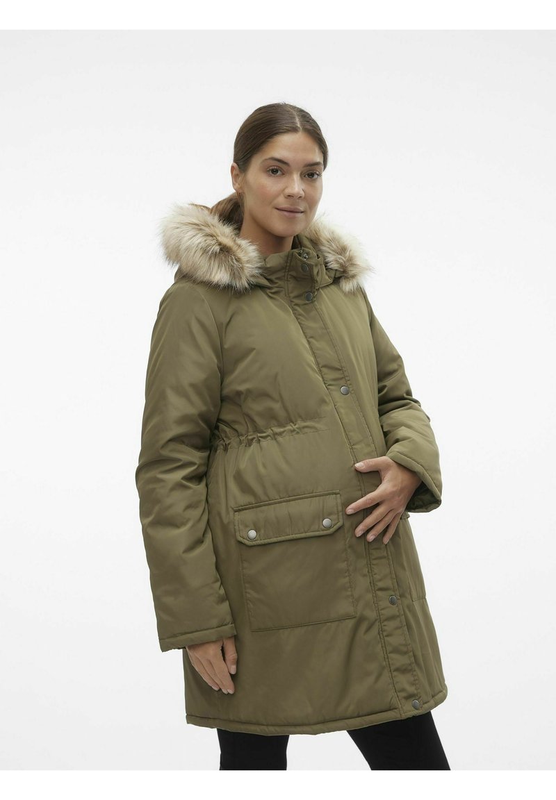 MAMALICIOUS Žieminis paltas - burnt olive
