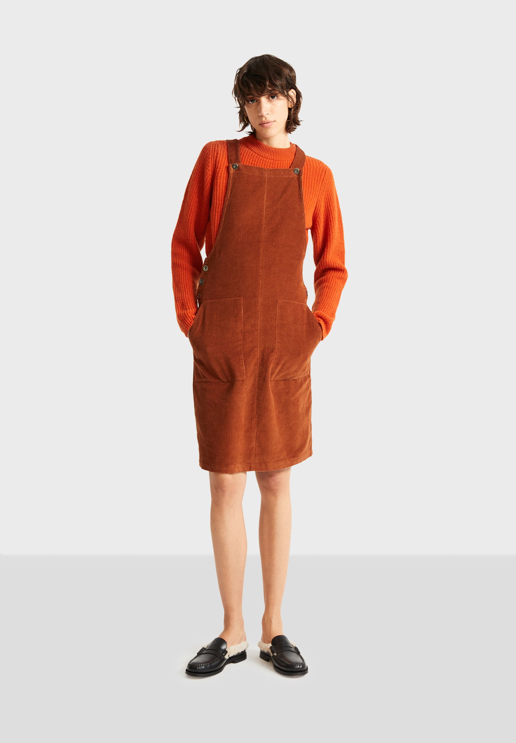 Thinking Mu BELL - Jurk - clay red/bruin - Zalando.nl