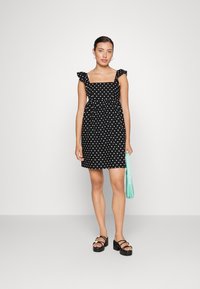 Vero Moda VMSOPHIE SHORT DRESS  - Vestido de dia - black