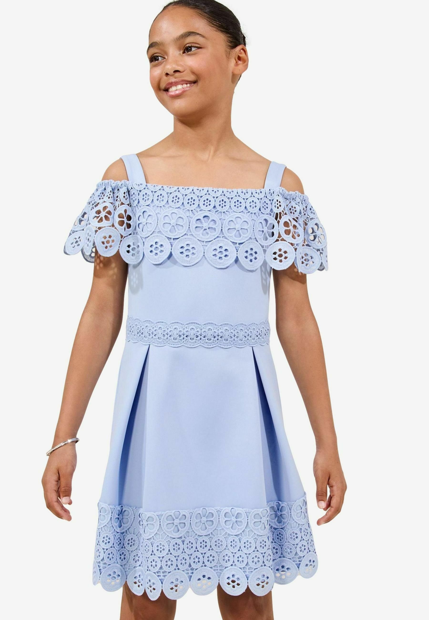chinese dress ladies Kirsten Lace Maxi Dress - Cornflower Blue main image 1