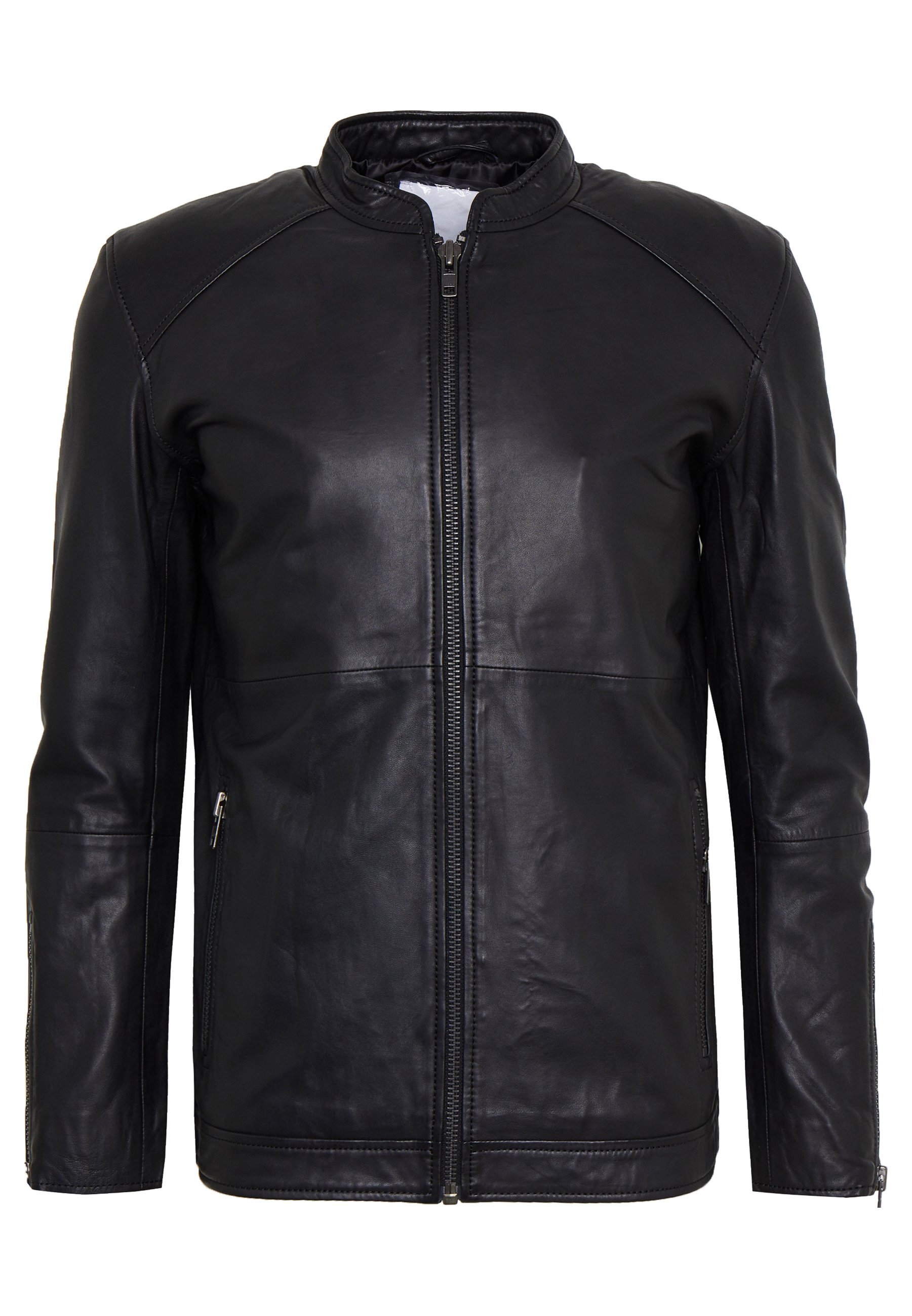 Samsøe Samsøe STARSHIP JACKET Skinnjakke blacksvart Samsøe Samsøe STARSHIP JACKET Skinnjakke blacksvart