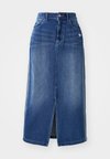 LONG - Saia de ganga - blue denim