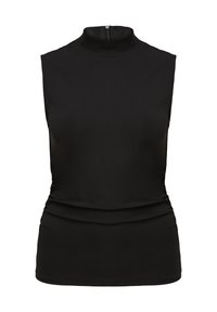 comma MIT RAFFUNG - Top - schwarz