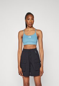 The North Face FLEX BRA - Športni modrček s srednjo podporo - algae blue