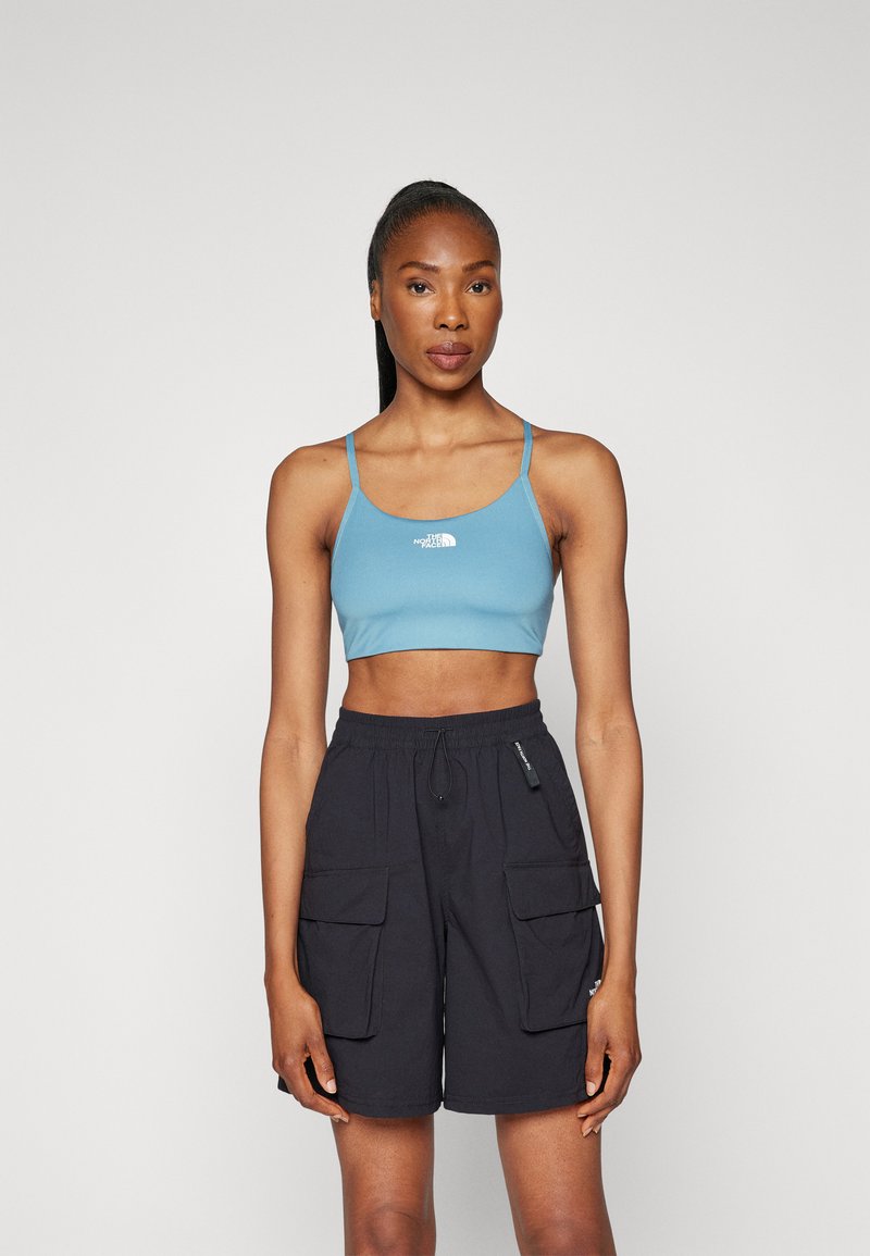 The North Face FLEX BRA - Športni modrček s srednjo podporo - algae blue