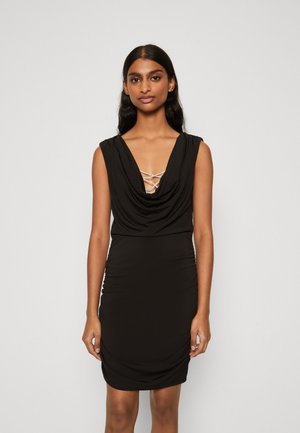 Even&Odd Petite Jersey dress - black/silver