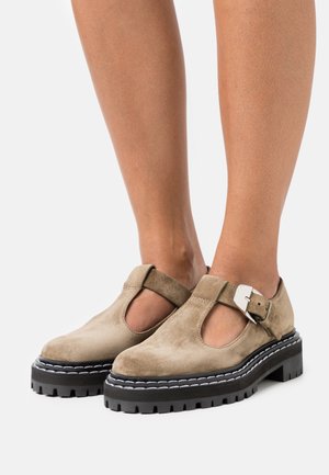 COMBAT MARY JANE - Slip-ons - taupe