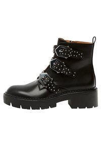 PULL&BEAR Botines bajos - black