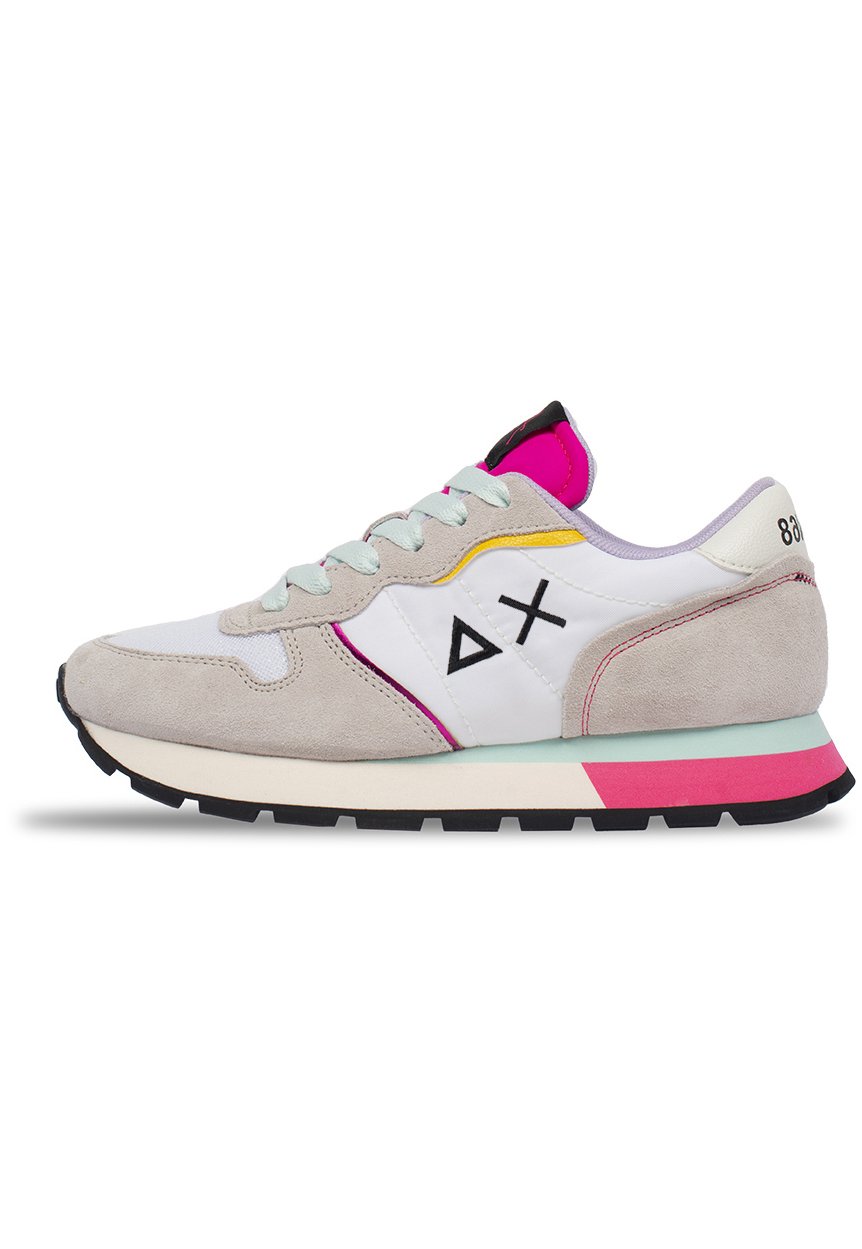 Sun68 Ally Solid Nylon Grijz Lichtblauwe Sneaker - Ferraris Boutique