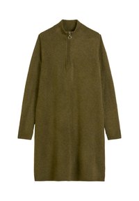 Gebreide jurk - dark green melange