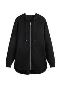 SOFT TOUCH OVERSIZED - Sweater met rits - black
