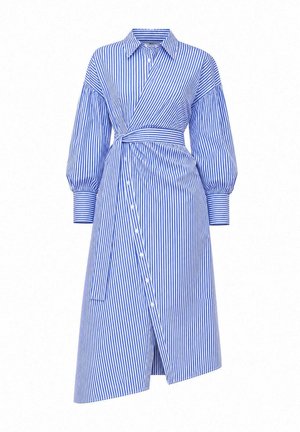 Touché Privé, DRAPED POPLIN DRESS - Φόρεμα πουκάμισο - blue