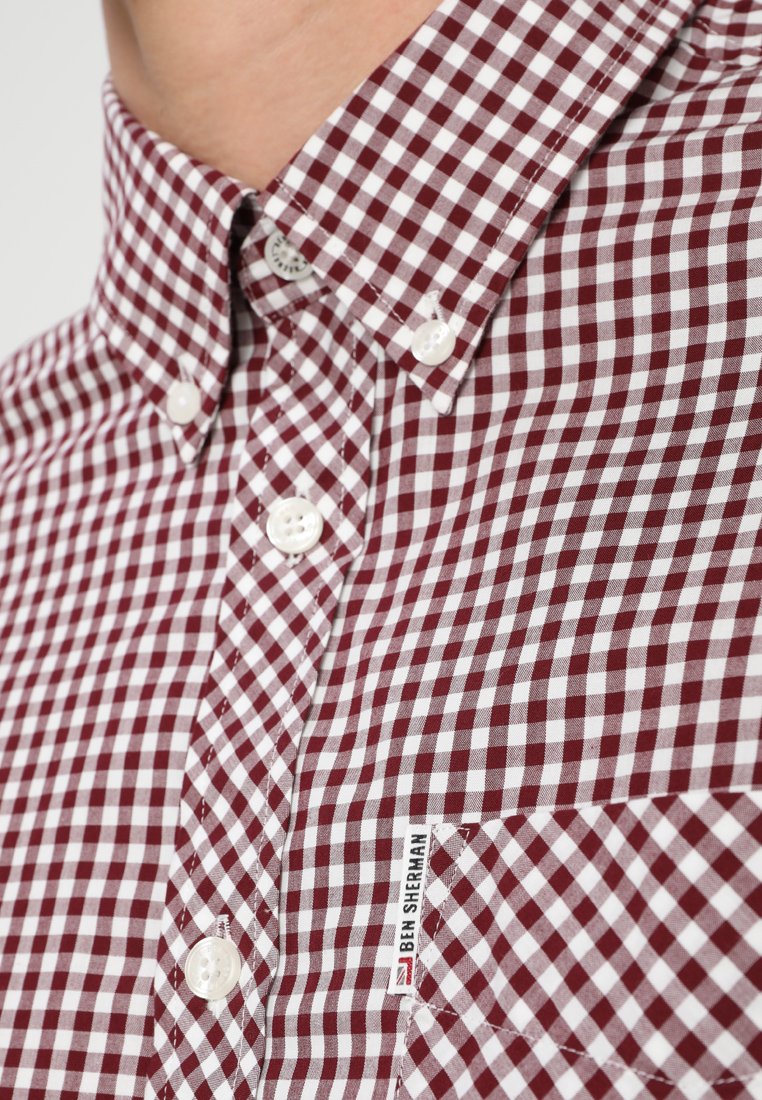 Ben Sherman CORE GINGHAM Skjorte dark red Zalando.no Ben Sherman CORE GINGHAM Skjorte dark red Zalando.no