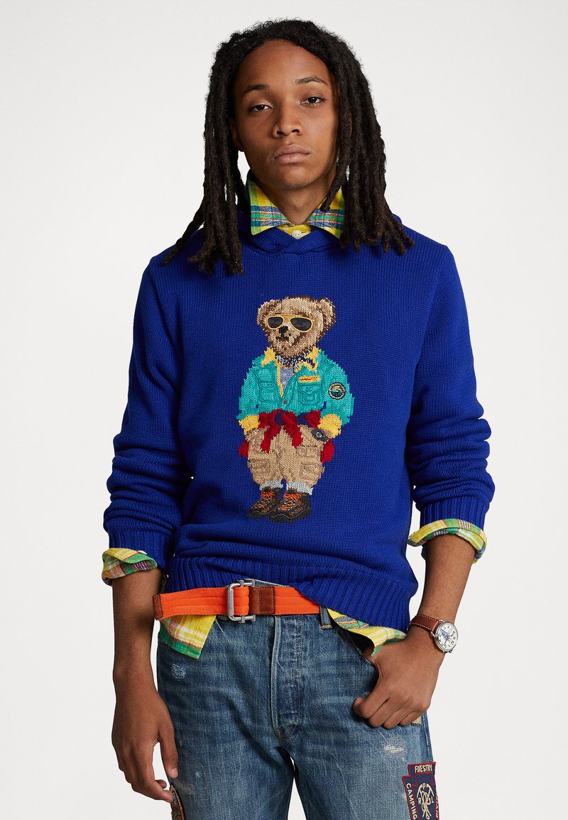 Polo Ralph Lauren POLO BEAR HOODED JUMPER Jumper city royal/royal
