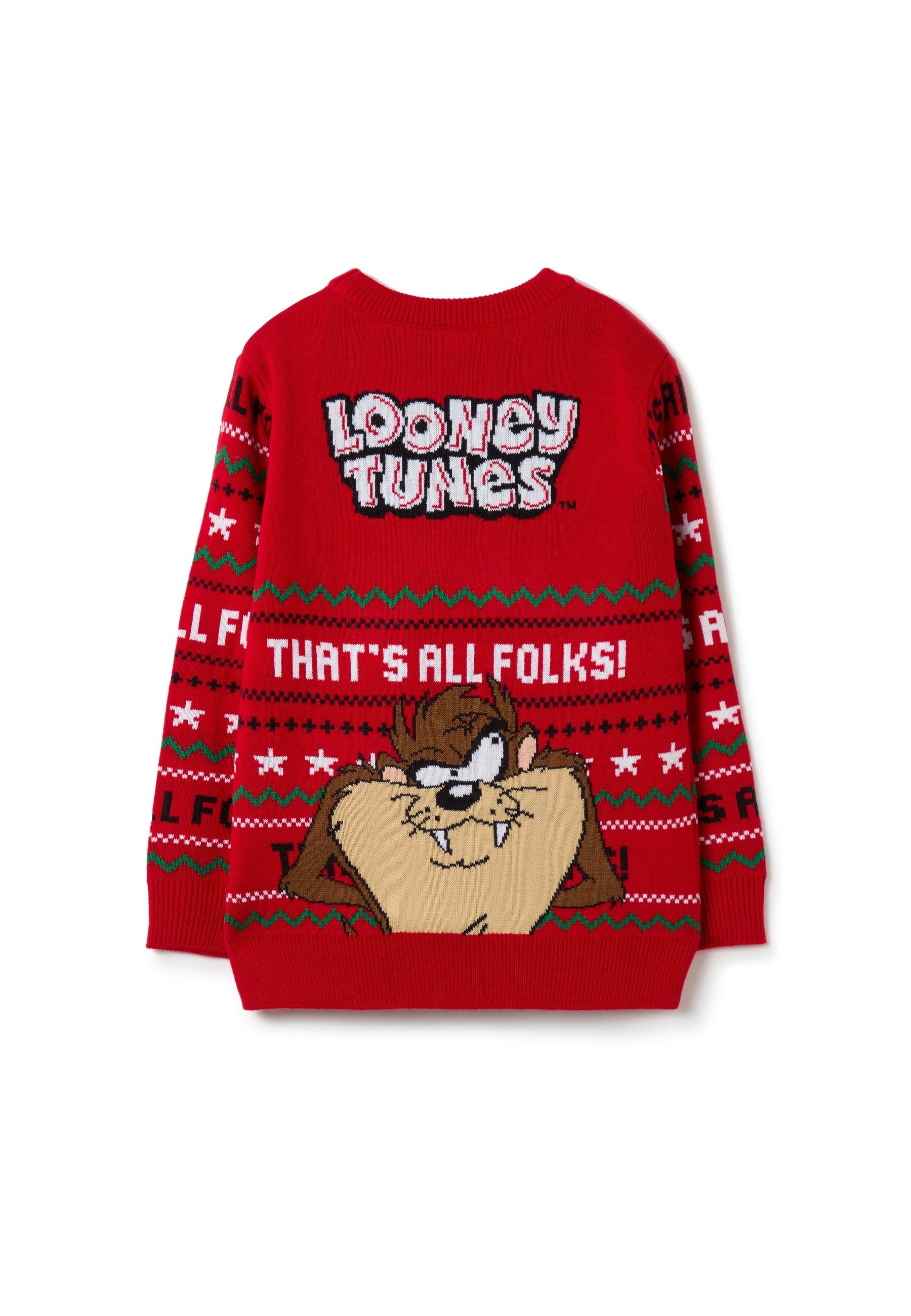 OVS CHRISTMAS WITH BUGS BUNNY AND DAFFY DUCK. - Jumper - red - Zalando