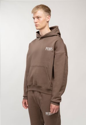CHEST LOGO HOODIE UNISEX - Hoodie - coffee