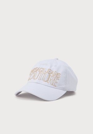 BASEBALL CAP CUT IN THE MIDDLE UNISEX - Șapcă - white/gold-coloured