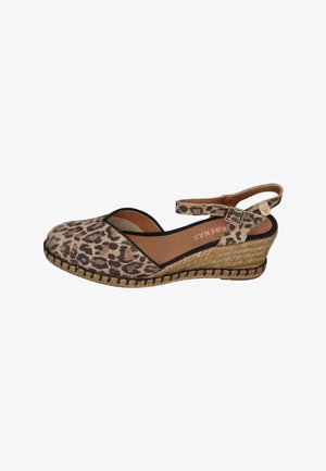 VERBENAS, VERBENAS DAMEN SANDALETTE MAGGIE LEO CAMEL - Platform heels - camel