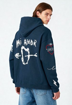 TATTOO MI AMOR EMBROIDERY HEAVYWEIGHT - Sweatshirt - dark blue