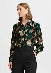 b.young BYJOSA CUFF SHIRT - Camicia - sea moss flower mix