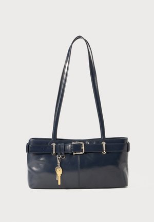 SHOULDER BROCLE - Handbag - stone navy