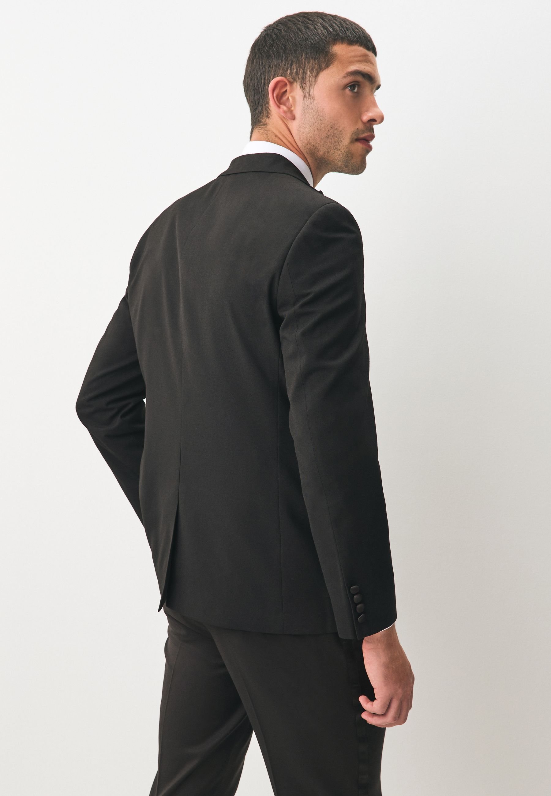 Next REGULAR FIT TUXEDO - Suit jacket - black - Zalando
