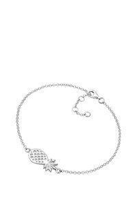 Silverfärgad kedjebracelet med en ananasberlock med utklippt design. Justerbar längd med en säker lobsterklämma.