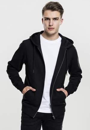 BASIC - Sweat zippé - black