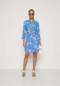 YAS YASSAVANNA SHORT SHIRT DRESS - Skjortklänning - palace blue