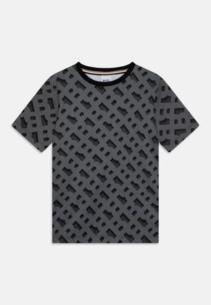 SHORT SLEEVES TEE - Nyomott mintás póló - black