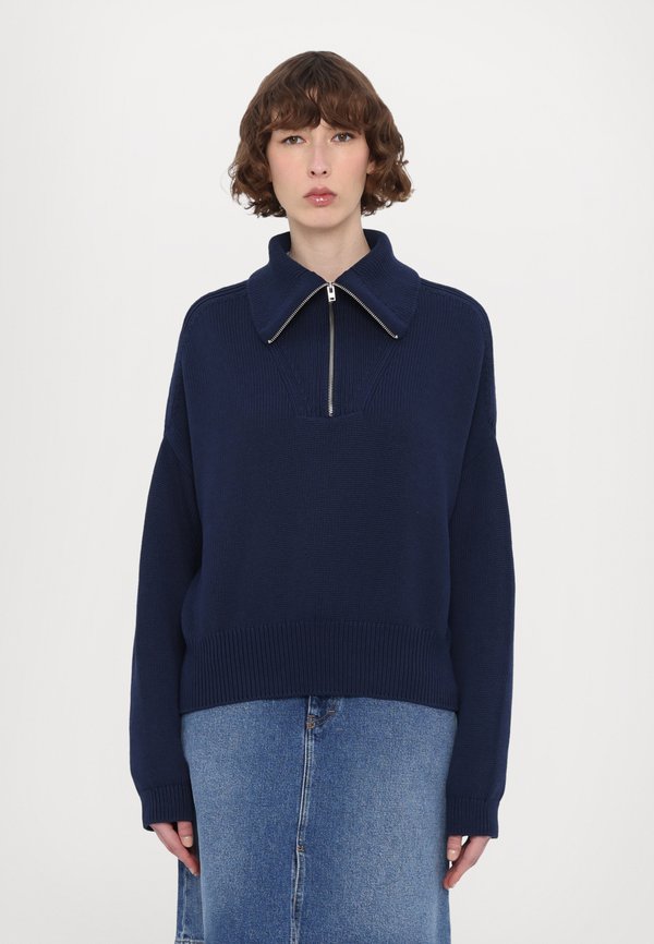 CROPPED TROYER - Jumper - dark night