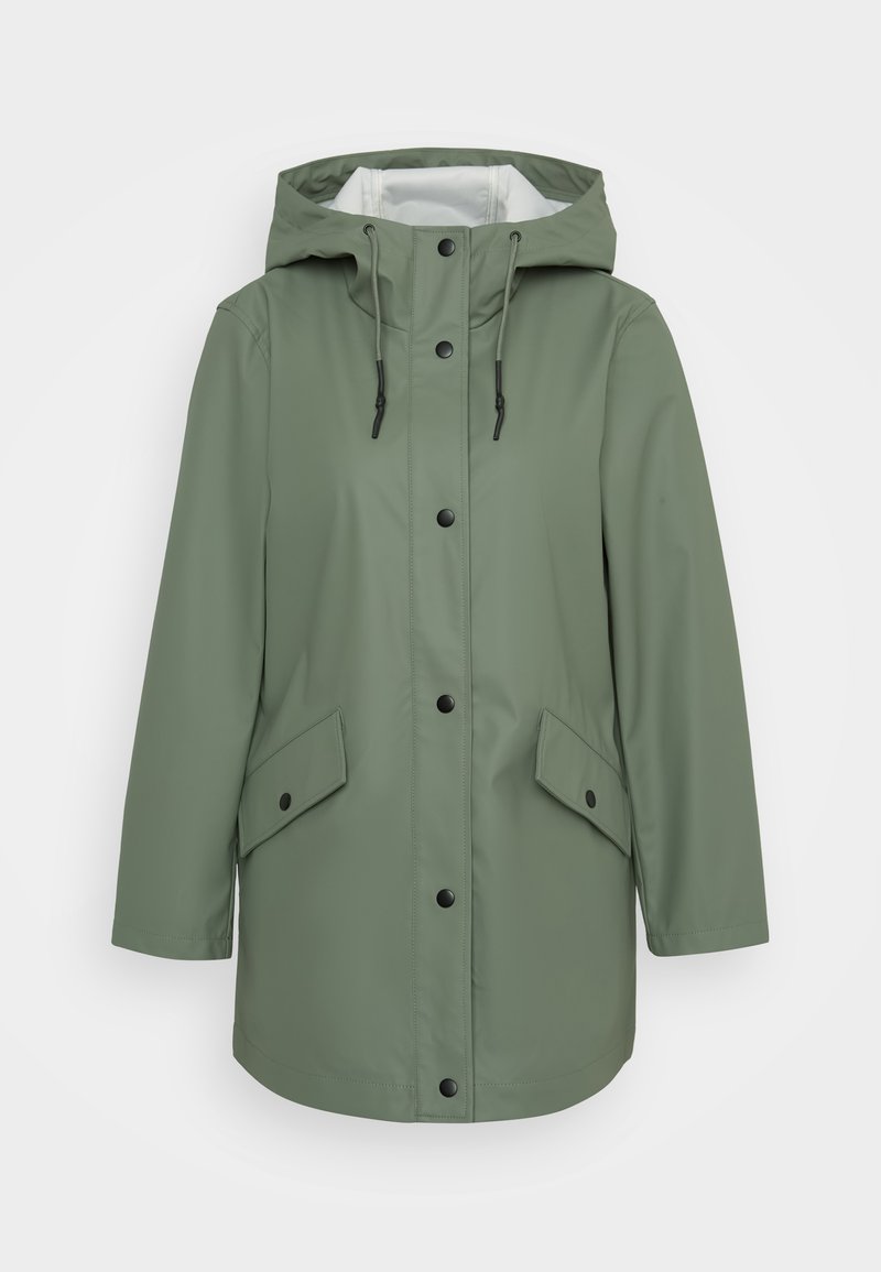 Only Petite Regenjas groen