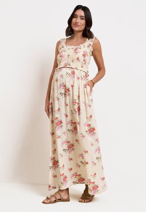 Seraphine, MATERNITY & NURSING VINTAGE FLORAL MAXI DRESS - Maxi-jurk - ecru floral