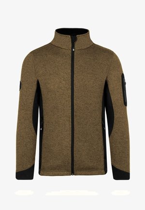 normani Outdoor Sports OUTDOOR ÜBERGANGS STRICKJACKE MIT SEITENTASCHEN - Fleecejacke - beige